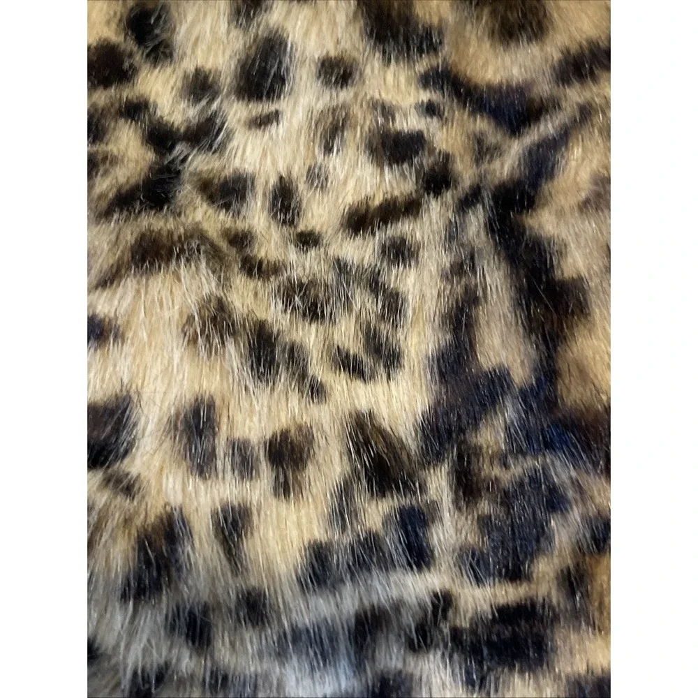 Girl's Faux Fur Leopard Print 12-18 Months